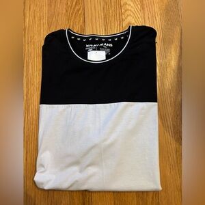 Xray Jeans Black and White Men's Shirt - Size 4X